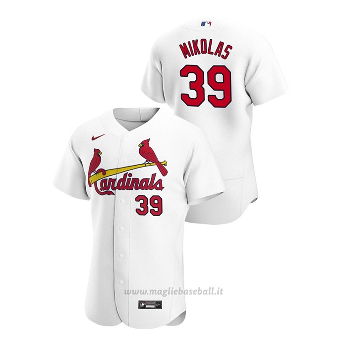 Maglia Baseball Uomo St. Louis Cardinals Miles Mikolas Autentico 2020 Primera Bianco